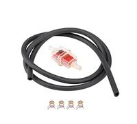 6mm Fuel Filter Set for Motorcycles & Scooters - Durable Fuel Hose and Clamp Kit