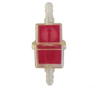 6mm Fuel Inline Magnetic Filter for Motorcycle, ATV, and For Bike - Clear Petrol Fuel Line Filter with Internal Magnetic Disc to Capture Rust