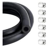 6mm Fuel Line Hose,Fuel Hoses,Gas Line Hose,1M Rubber Pipe & 6 Hoses Clamps
