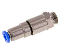 6mm & G1/4'' Quick Swivel Joint Push-In-Male Threads Nickel-Plated Brass/PBT NBR Rotatable