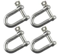6mm Galvanised Dee Shackle Pack of 4 Shackle Chandlery DK01