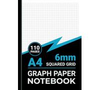 6mm Graph Paper Notebook A4: 6mm Squared Grid Paper, For Math, Science, Engineering, Students & Teachers, 110 Pages