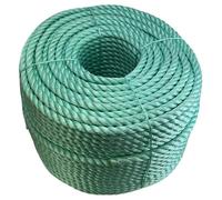 6mm Green Polysteel 3 Strand Rope x 220 Metre Coil, Pot Fishing Tree Surgery