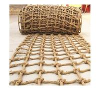 6mm Handwoven Hemp Rope Safety Net Climbing Net for Playgrounds Truck Load Net Fall Protection 1x4m Outdoor Climbing Gear Heavy Duty Rope Netting