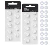6mm Hearing Aid Domes Hearing Aid Domes Replacements Parts Accessories Soft Silicone Double Vent Bass Domes(20 Pcs)