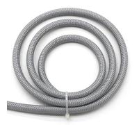 6mm High Density PET Braid Sleeving - Spiral Cable Sheath Wrap Protector for Wires and Cables(Gray,30meter)