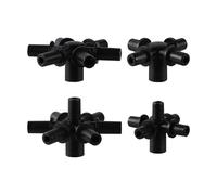 6mm Interface 4/5/6/7 Way Multi-Joint Hose Diverter Water Connector Garden Irrigation Pipe Connection Accessories 1Pcs(7 Way)