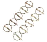 6mm Lynch Pins Clip Clamp (Linchpin) Linkage Locking Pin 10pc Tractor Trailers