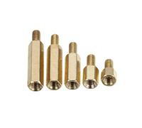 (6mm) M3BH4 100Pcs M3 Male-Female Brass Hex Standoffs Support Spacer Pillar Screw for PCB Board