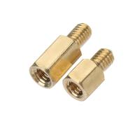 (6mm) M4BH1 100Pcs M4 Male-Female Brass Hex Standoffs Support Spacer Pillar Screw for PCB Board