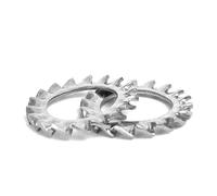 (6mm) M6 Shakeproof External Locking Washers Stainless Steel A2-70 - DIN 6798A - (Pack of 50pcs)