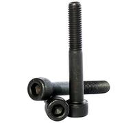 (6mm) M6 x 100 Black 12.9 Grade High Tensile Hex Socket Cap Screws Self Colour Allen Bolts DIN 912-2 Pack