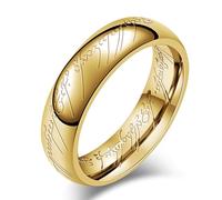 6Mm Magic Pattern Stainless Steel Ring, Europe And The United States Magic Pattern Stainless Steel Ring