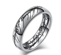 6Mm Magic Pattern Stainless Steel Ring, Europe And The United States Magic Pattern Stainless Steel Ring
