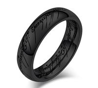 6Mm Magic Pattern Stainless Steel Ring, Europe And The United States Magic Pattern Stainless Steel Ring