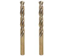 6mm Metric M35 Cobalt Steel Extremely Heat Resistant Twist Drill Bit of 2pcs with Straight Shank to Cut Through Hard Metals Such as Stainless Steel and Cast Iron, 5% Cobalt M35 Grade HSS-CO