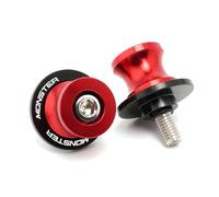 6mm Motorcycle CNC Aluminum Swingarm Spools Slider Stand Screws Compatible with 695 696 796 797 821 1200 1200S 1200R(Red)