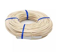 6mm Natural Round Rattan Wicker Webbing Repairing Roll, 250g Natural Rattan Cane for Basket Weaving, Natural Rattan Reed DIY Repair Material Sheet for Chair Furniture Repair and Home Garden Decor(6mm/