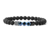 6mm Natural Stone Bracelet Black Hematite Beads Bracelets for Women Men