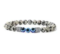 6mm Natural Stone Bracelet Black Hematite Beads Bracelets for Women Men