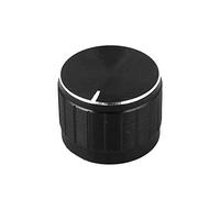 6mm Potentiometer Knobs, 2Pcs Rotary Switch 30 * 17mm Metal Knurled Shaft Insert Dia Encoder Control Knobs Switch