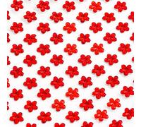 6mm Red Flower ✽ Self Adhesive Stick on Gems ✽ 100 per Sheet