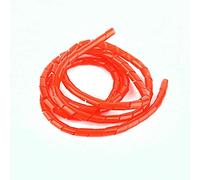 6mm Red Spiral Cable Wrap Tidy Hide Binding Wire Management PC TV HOME OFFICE 5m