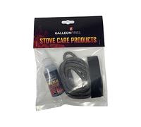 6mm Replacement Black Stove Rope Kit for Stove Door Seal with Glue & Tape - Heat Resistant - Various Sizes and varius softnes