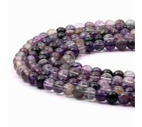 6mm Round Amethyst Gemstone Beads, 60-65pcs Loose Smooth Healing Power Stone Beads for Bracelet Necklace Jewellery Making and DIY Crafts, 1 Strand 15.5"