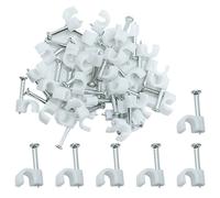 6mm Round Cable Clips 100pcs Assortment Cable Holder Management Wire Tidy Clips