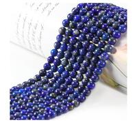 6mm Round Crystal Beads, 60 Pcs, Lapis Lazuli, Blue Gemstone Stone Beads for Jewellery