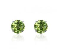 6mm round garnet 925 stud earrings genuine red gemstone solid fine 1
