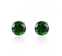 6mm round garnet 925 stud earrings genuine red gemstone solid fine 1