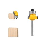 6mm Round Nose End Mill 1/4 Shank Tungsten Carbide Router Bit for | Tungsten carbide tip for durability; 1/4 shank fits standard routers and milling machines; for rounding wood and