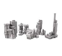 6mm Sci-Fi Cityscape Bundle 1 - Tabletop Terrain for Miniatures Games such as Epic Battletech Adeptus Titanicus (Bundle 1)