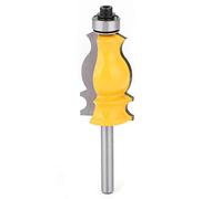 6mm Shank Handrail Trimming Cutter, Woodworking Router Bits for Wood Lines and Rail Profiling, YG6 Alloy Cutting Head with 45# Carbon Steel Body, Rust Spray Coated Router