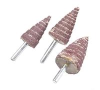 6mm Shank Tapered Flap Wheel Grinding Head for Angle Grinders & Electric Drills - 80# Resin-Bonded Sandpaper Polishing Wheels (20/25/30mm,