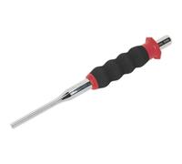 6mm Sheathed Parallel Pin Punch - Contoured Foam Grip - Chrome Molybdenum Steel Loops Metallics One Size