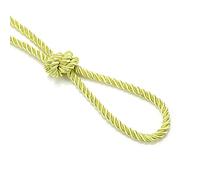6mm Silky Barley Twist Cord Rope Braid 3 Ply & Matching 16mm Flanged Insertion Piping Furnishing Upholstery Crafts Trimming,36 Colors. High Strength, Neotrims. 5 Yards, Soft Dusky Lime (Cord)