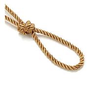 6mm Silky Barley Twist Cord Rope Braid 3 Ply & Matching 16mm Flanged Insertion Piping Furnishing Upholstery Crafts Trimming,36 Colors. High Strength, Neotrims. 5 Yards, Cappuccino (Cord)