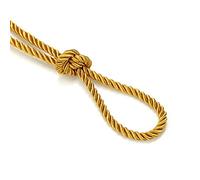 6mm Silky Barley Twist Cord Rope Braid 3 Ply & Matching 16mm Flanged Insertion Piping Furnishing Upholstery Crafts Trimming,36 Colors. High Strength, Neotrims. 1 Yard, Indian Gold (Cord)
