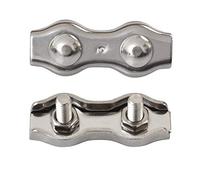 6mm Simplex Rope Clamp Grip Clips 316 A4 stainless steel Marine Grade (50)