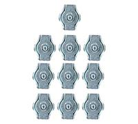 6mm Simplex Wire Rope/Cable Clamp Grips 10 Pack Zinc Plated