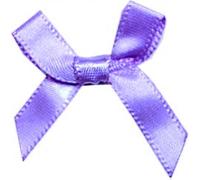 6mm Small Ribbon Bows Iris - each
