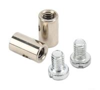 6mm Solderless Cable Nipple for Motorcycle, Motorbike, Car & Quad Wire, 2-Pack, Direct Replacement Throttle/Brake Cable Stop, Metal Alloy, High Universality Fitment