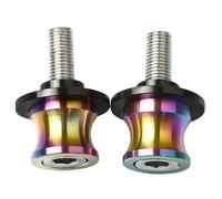 6mm Stainless Steel Motorcycle Swingarm Sliders Spools Paddock Stand Bobbins Swing Arm For Y&AMA&HA YZF R1 R6 R6S For H&ON&DA XADV(6MM Dazzle color)