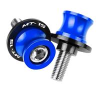 6mm Stand Screw CNC Aluminum Motorcycle Accessories Swingarm Slider Spools Compatible with MT15 MT-15 MSLAZZ150 2005-2019(6mm Blue)