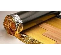 6mm Super Gold Underlay - for All Wood, Laminate Flooring - Damp Proof Membrane - Great Sound & Heat Insulation - 1m x 15m Roll