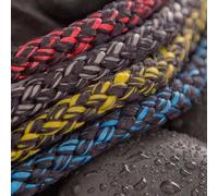 6mm Swiftcord Dyneema SK78 Rope by Gottifredi Maffioli,Hollow Braid Sailing Line, Low Stretch High Strength Cord for Halyards Sheets Control Lines Marine, 1 Metre, Colour - Red/Black, Non-returnable