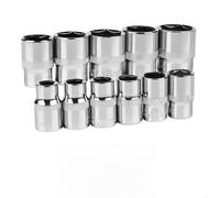 6mm through 22mm Double Ended Hex Socket Wrench Sleeve for Ratchet Drive Chrome Vanadium Steel Metric Hex Key Application (19mm)